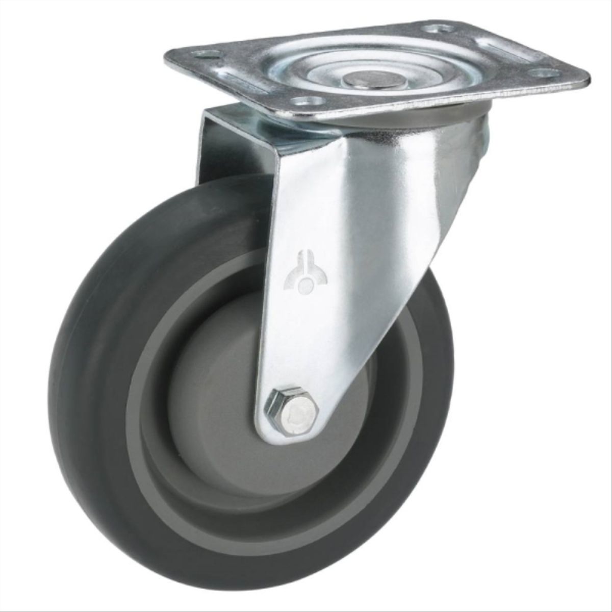 KUTZ - Rueda Giratoria 80mm TPE 140kg Uso Industrial