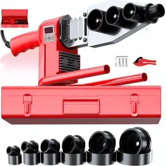 PROWAY - Termofusor Kit 1200w Pantalla Digital De Con 6 Dados+tijeras