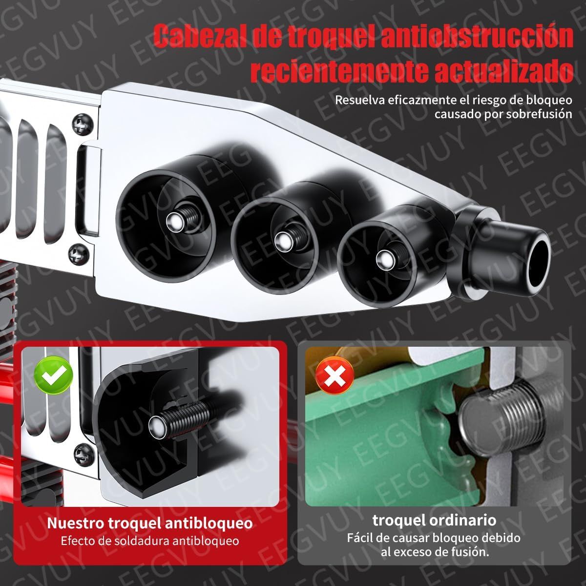 PROWAY - Termofusor Kit 1200w Pantalla Digital De Con 6 Dados+tijeras