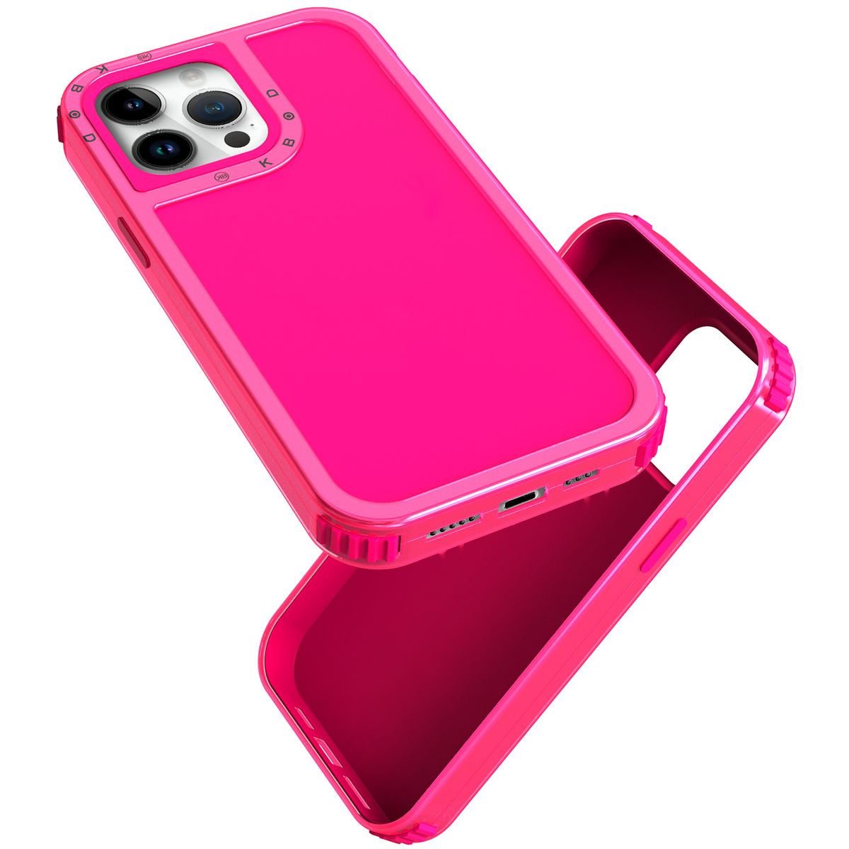 KBOD - Carcasa 360 de 3 Piezas Kbod Urban Play Para iPhone 14 Pro Max Fucsia