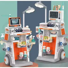 GENERICO - Set Doctor Carrito Niña O Niño Luz Y Sonido Con Accesorios