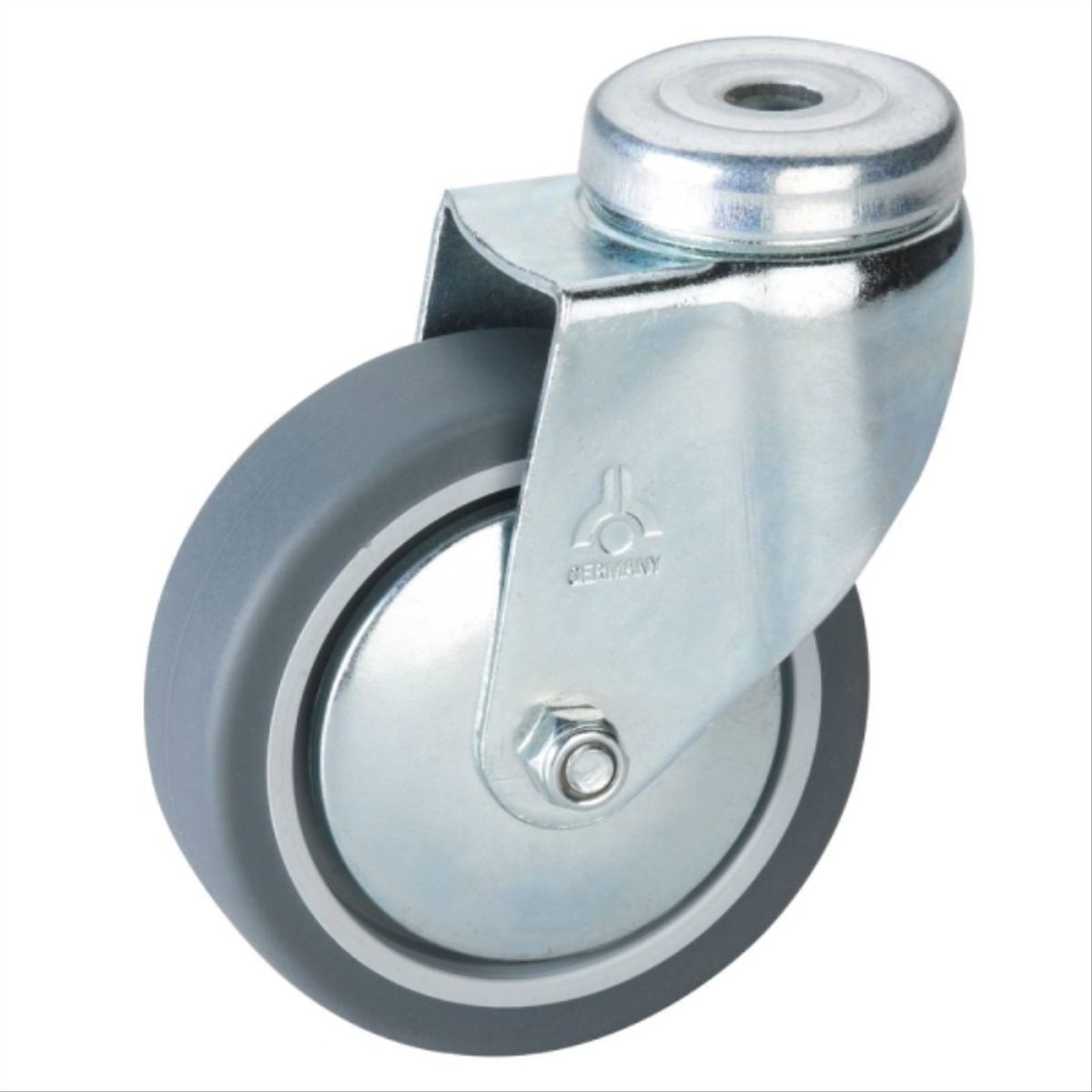 KUTZ - Rueda Giratoria 75mm TPE 50kg Uso Industrial