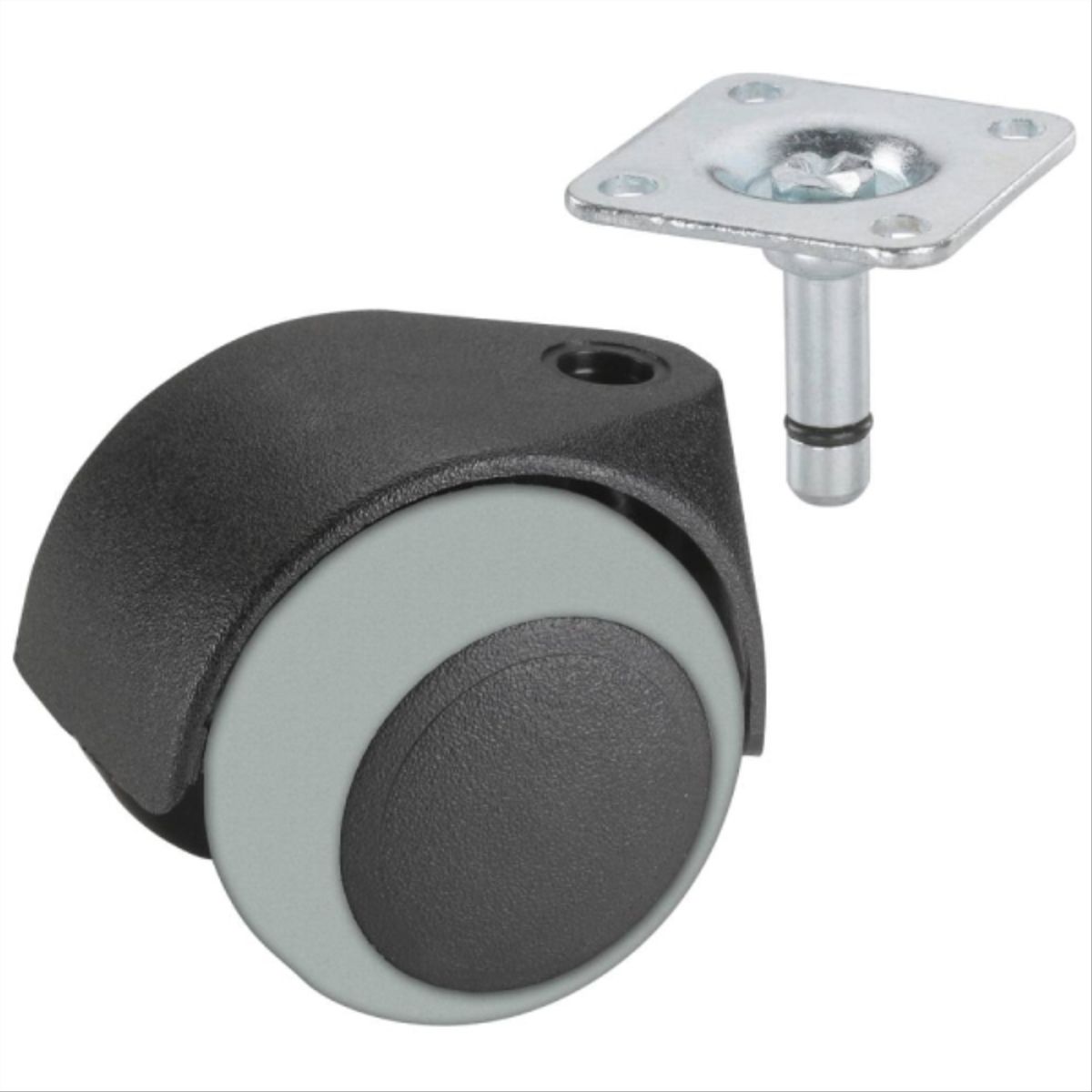 KUTZ - Rueda Giratoria 40mm TPE 30kg Uso Doméstico