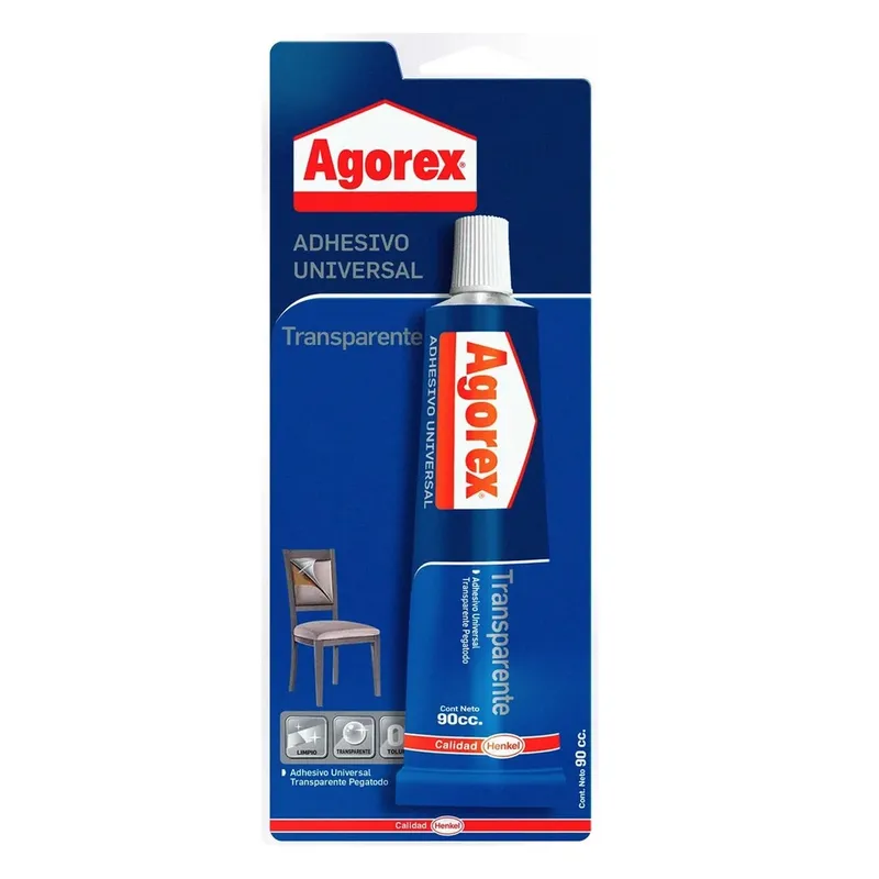 HENKEL - Adhesivo Agorex Transparente de 90cc