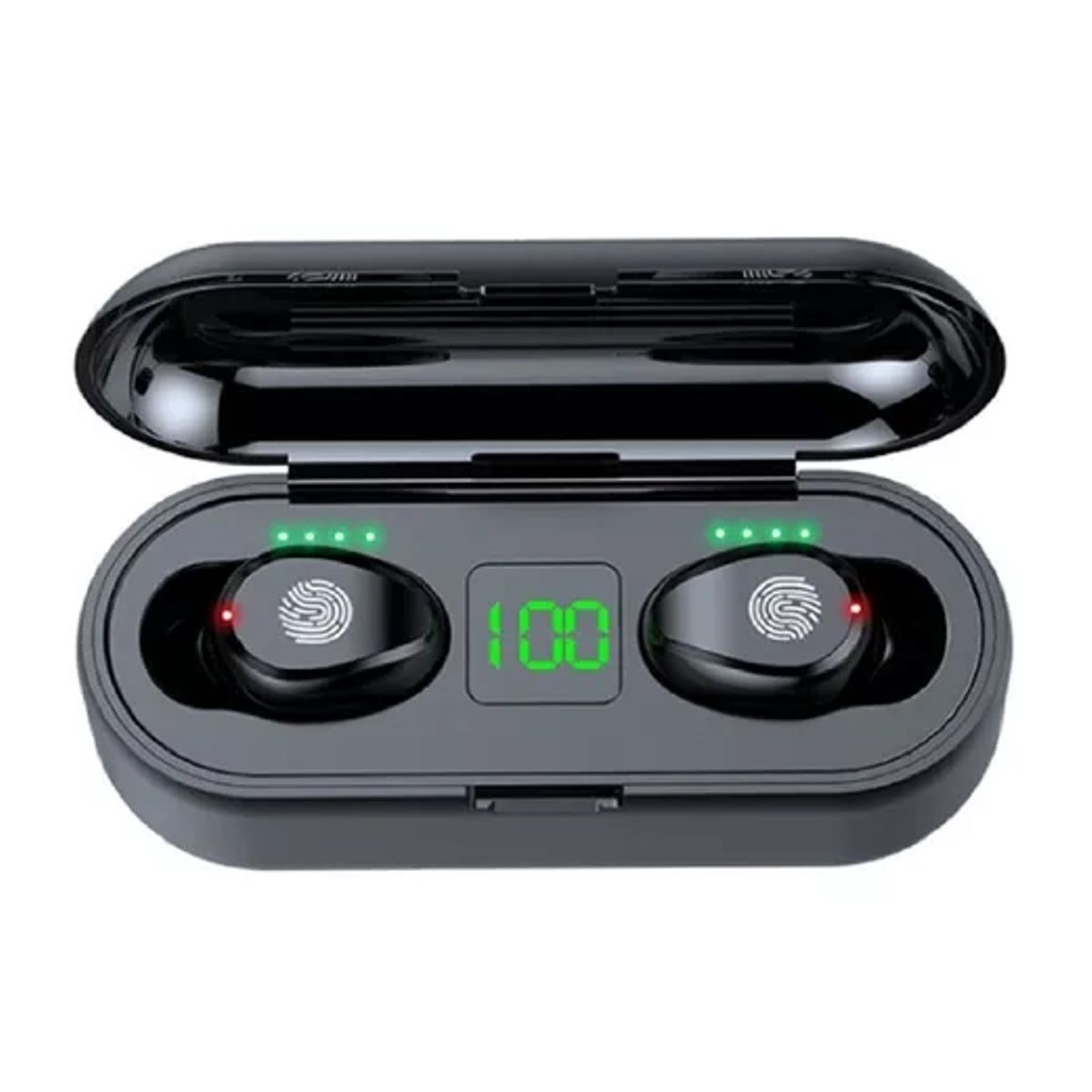GENERICO - Auriculares in-ear inalámbricos f9 con luz led color negro