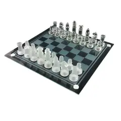 GENERICO - Tablero Ajedrez Juego Tablero Ajedrez De Cristal 26cm
