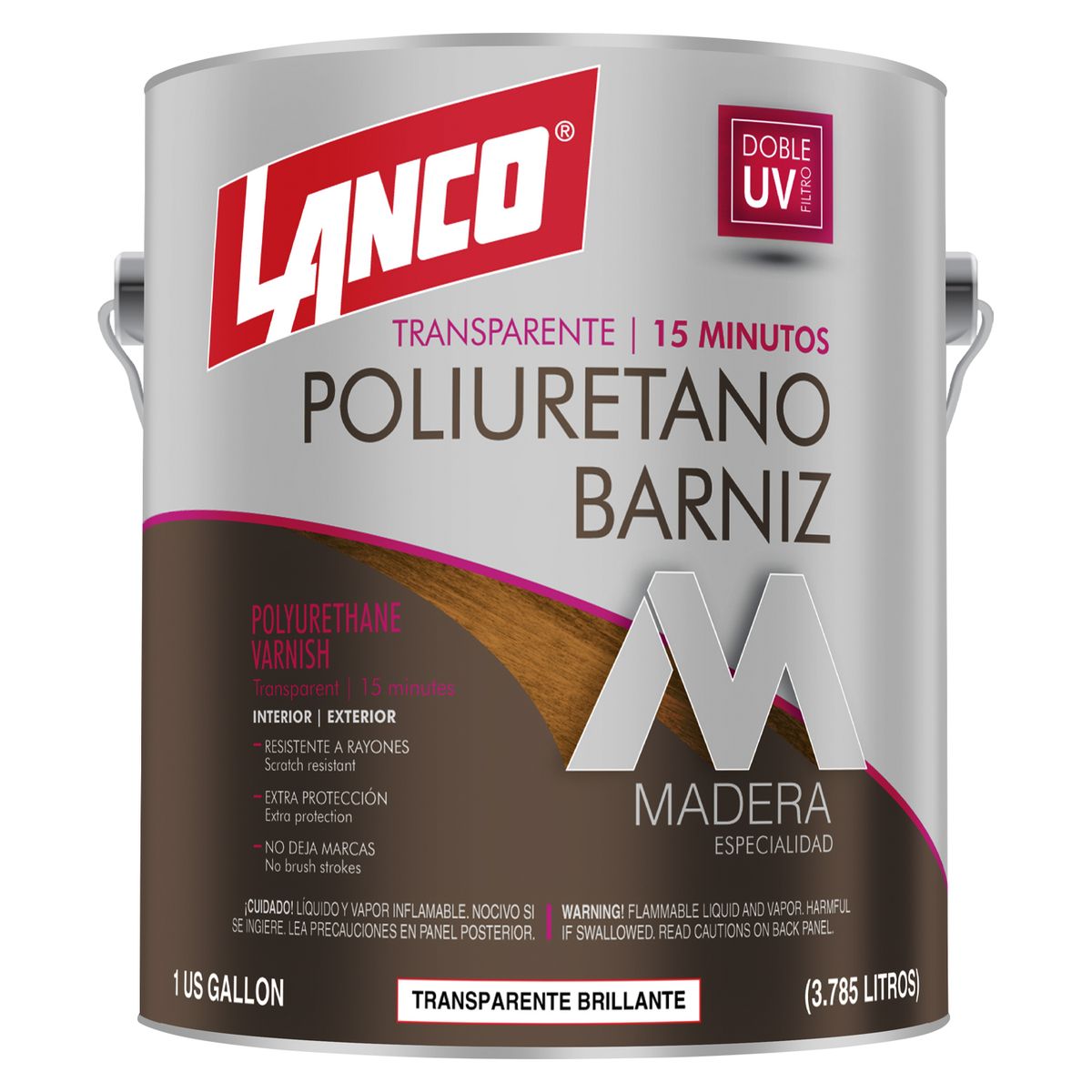 LANCO - Lanco Barniz de Poliuretano Transparente 1GL