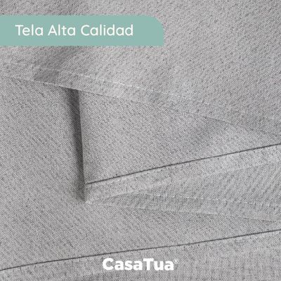 Imagen 2 del producto Cortina 100% Blackout 220x140 Look Lino Set 2 Paños - Crema - 220 x 140