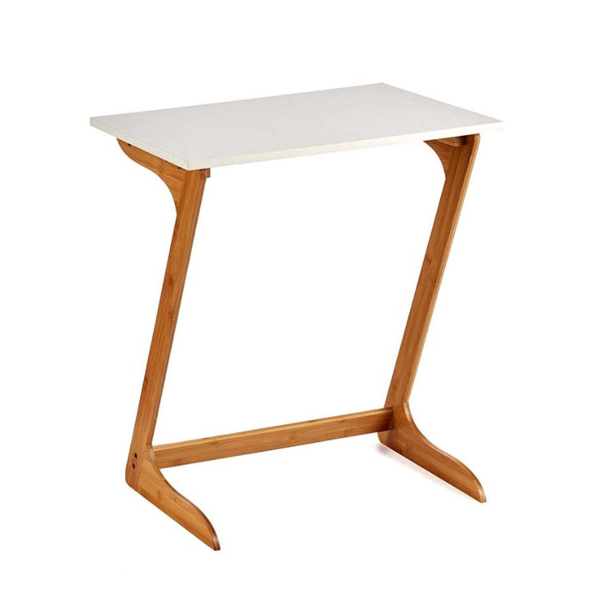 GENERICO - Mesa Auxiliar Nórdica Multifuncional De Bambú