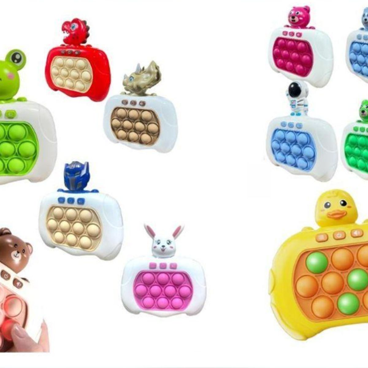 GENERICO - Máquina De Juego Puzzle Pop-it Diseño Dinosaurio Rojo