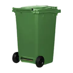 GENERICO - Contenedor de basura plastico 240 litros origen Aleman Color Verde