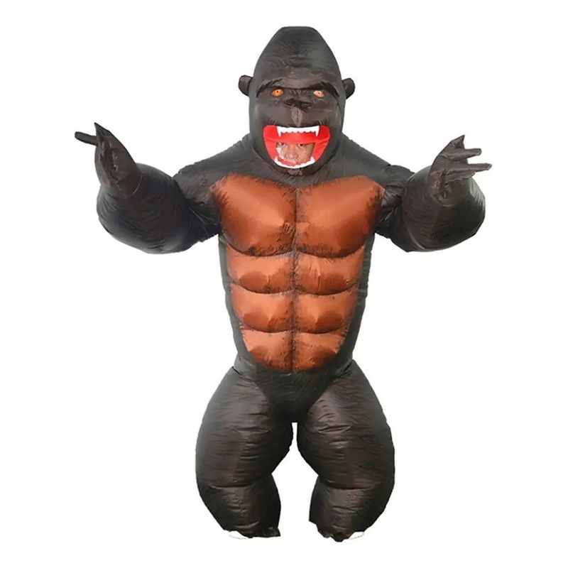 GENERICO - Disfraz Gorila Inflable Adulto 160-180cm
