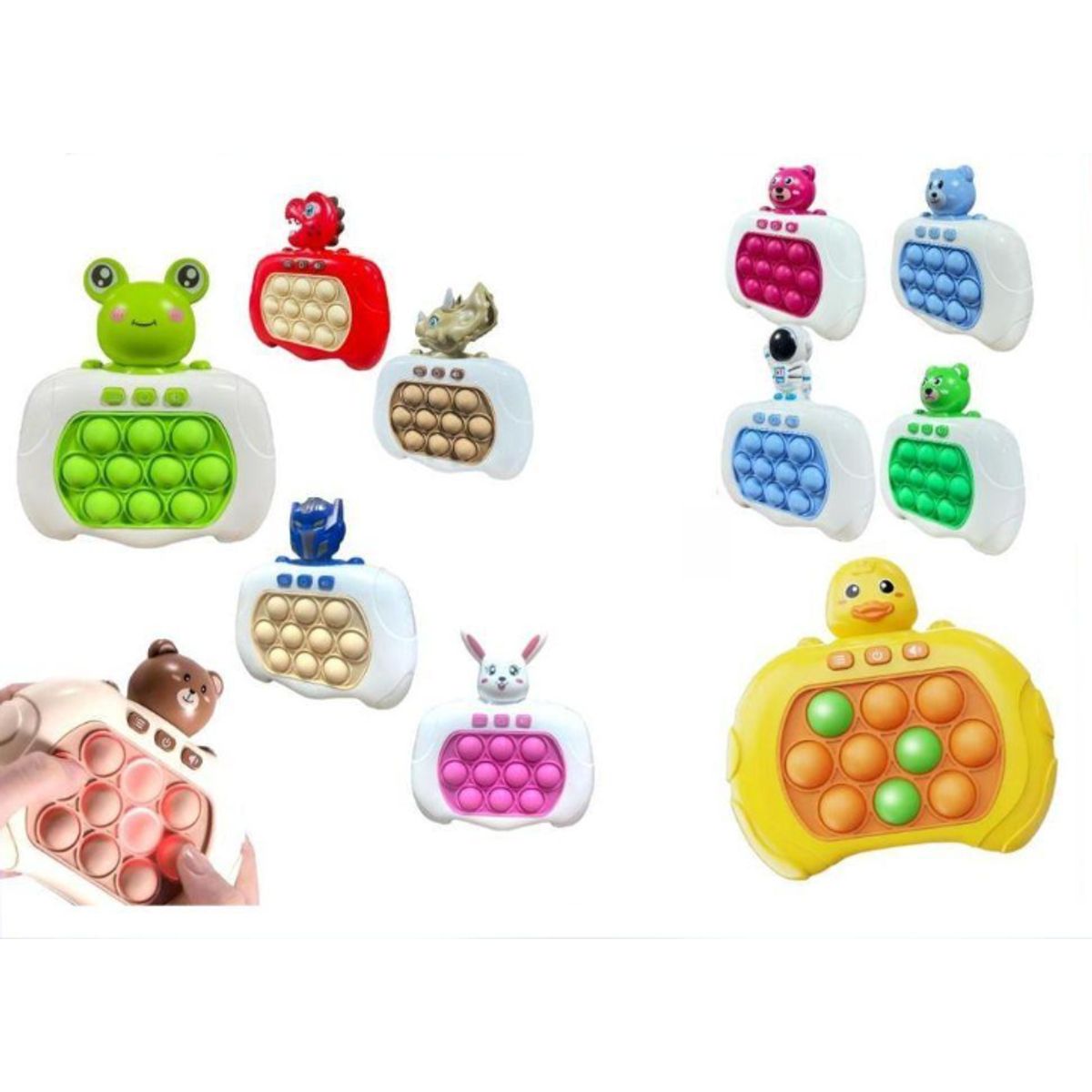 GENERICO - Máquina De Juego Puzzle Pop-it Diseño Dinosaurio Beige