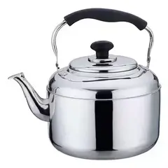 GENERICO - Tetera de acero inoxidable cuello de cisne 2 litros plateada