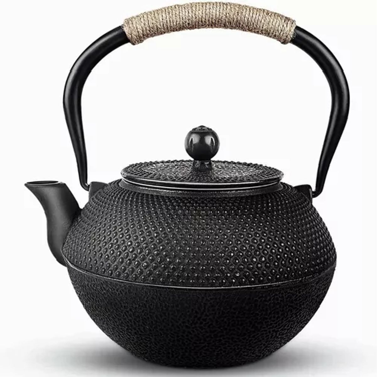 GENERICO - Tetera de hierro fundido japonesa con infusor de acero