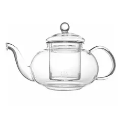 GENERICO - Tetera de borosilicato con infusor de vidrio 800 ml