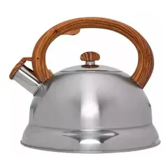 GENERICO - Hervidor de acero de 25 l con silbato y mango