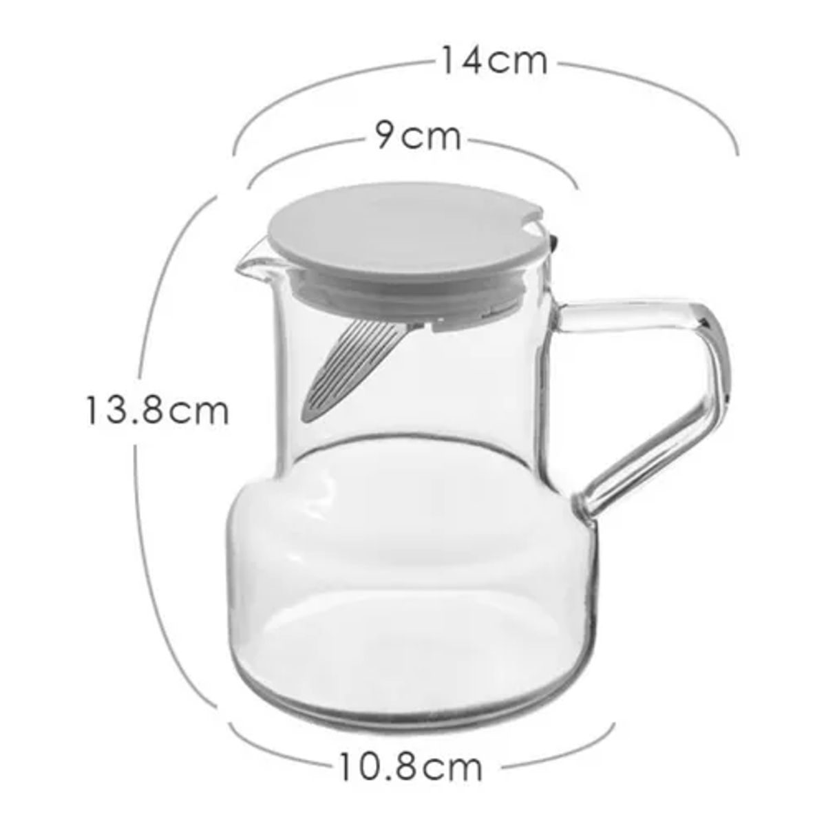 GENERICO - Tetera de vidrio para floración hojas sueltas y frutos secos