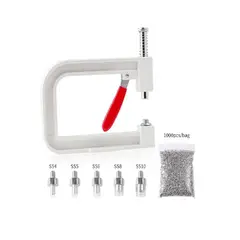 GENERICO - Máquina de instalación de perlas + 1000 remaches