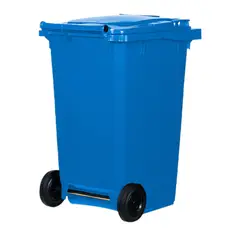 GENERICO - Contenedor de basura plastico 240 litros origen Aleman Color Azul