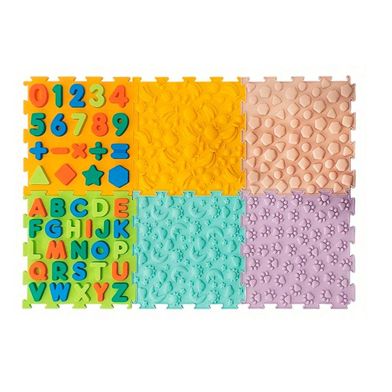 SDFIT - Tapetes Sensorial Niños Set De 6 Piezas A5 - Sr2505
