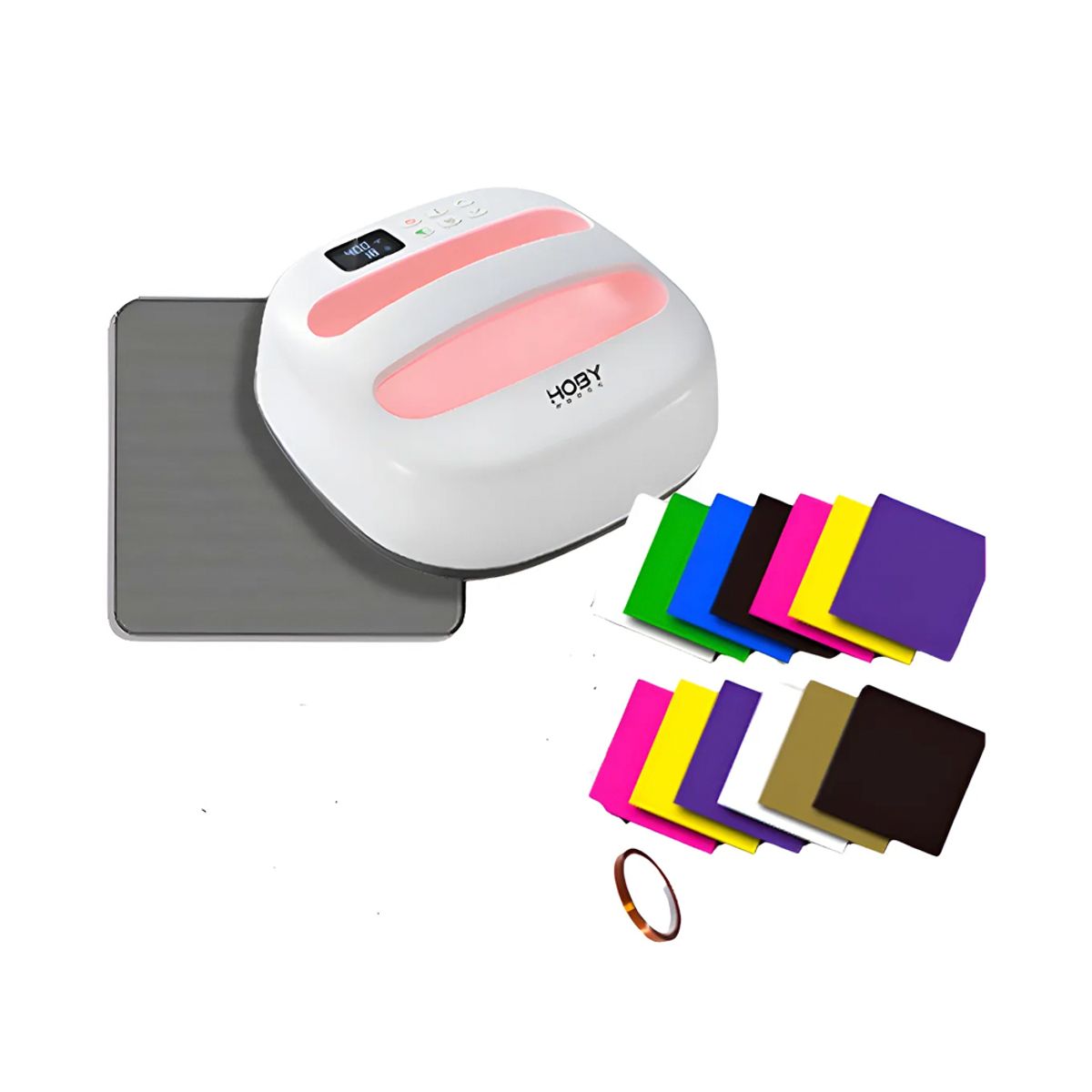 GENERICO - Estampadora Hoby Press 24x24" + 12 Vinilos textil de regalo