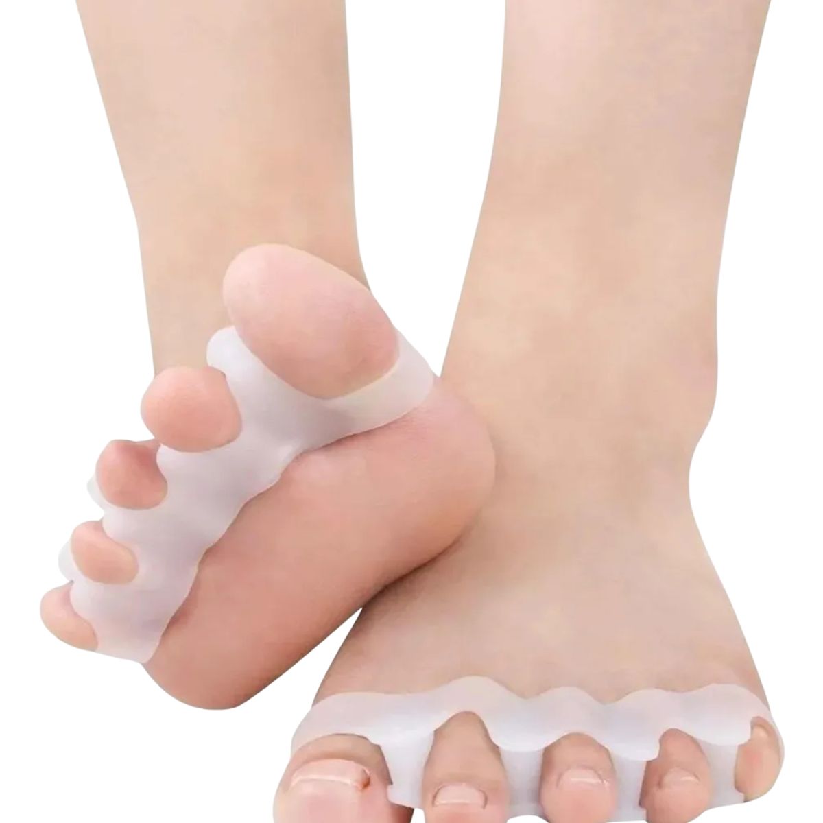GENERICO - Separador Dedos Pie Corrector Juanete Protector Silicona Par