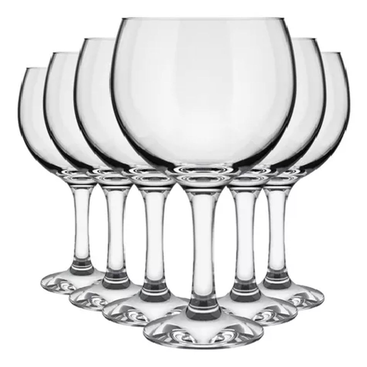 GENERICO - Set de 6 copas balón para gin tonic 600 ml Nadir color cristal