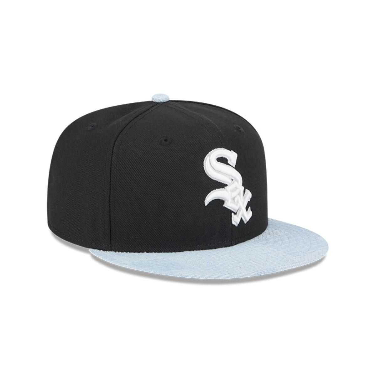 NEW ERA - Gorra 59Fifty Chicago White Sox MLB Patch Denim Negro