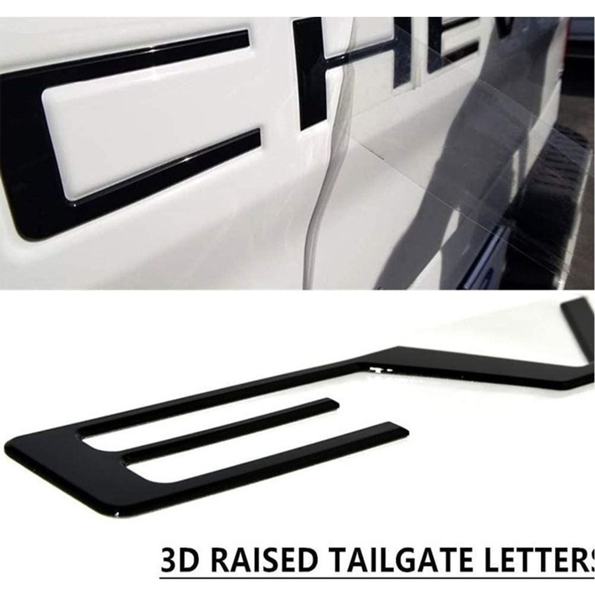 GENERICO - Insertos Portalón para Chevrolet Silverado 3d Adhesivo 19-21