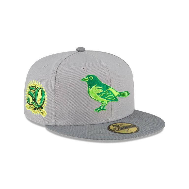 Gorra 59Fifty Baltimore Orioles MLB Drop Gris Gris 7