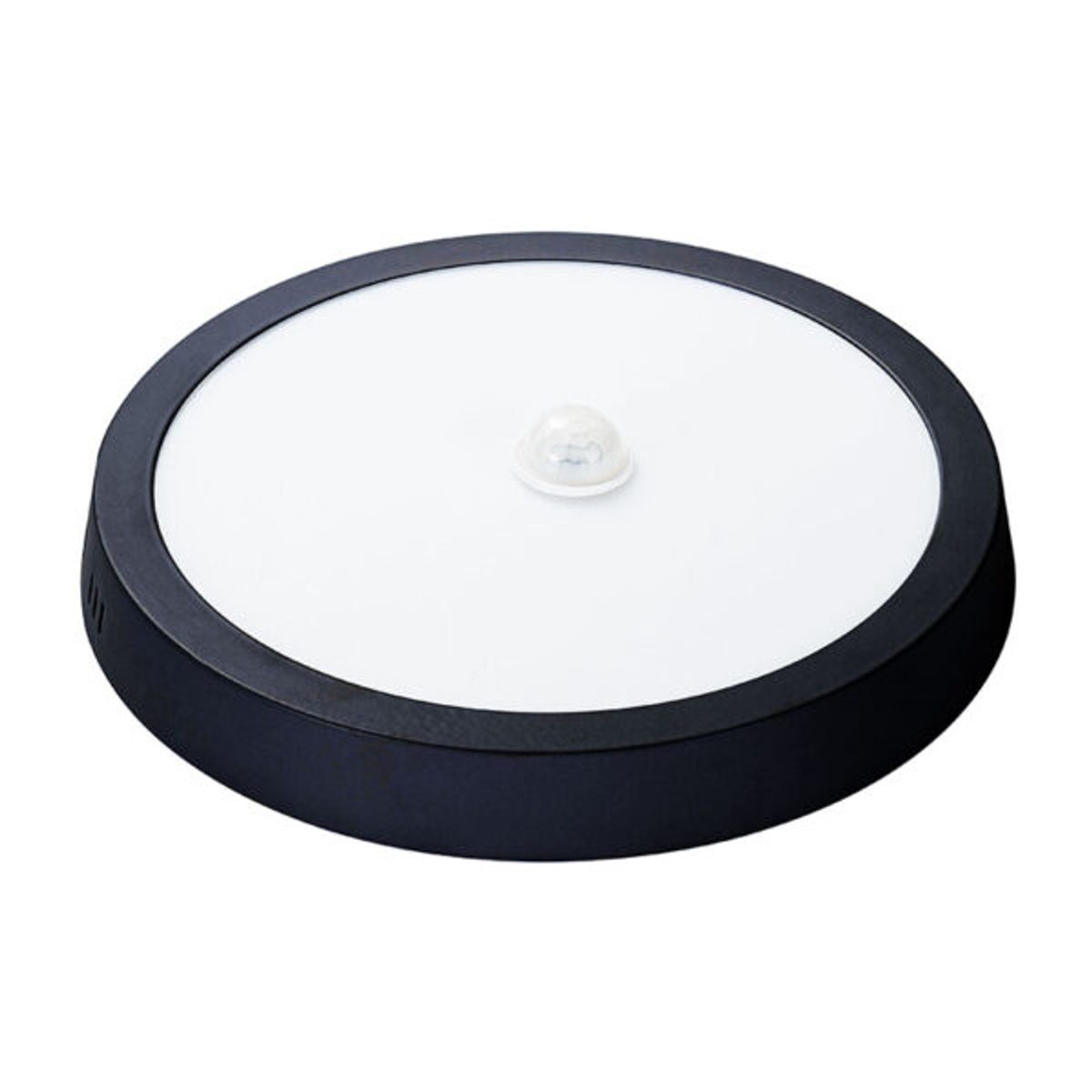 WANT - Panel ECO Con Sensor Sobrepuesto Negro 12W Luz Fria