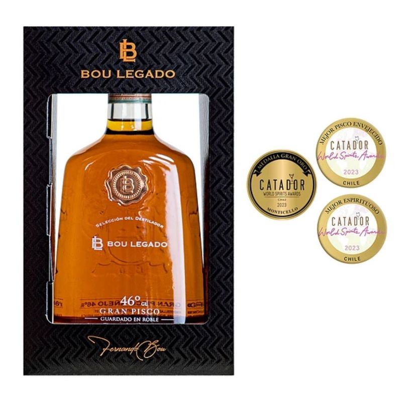 BOU - Gran Pisco Bou Legado Selección del destilador 46° premium