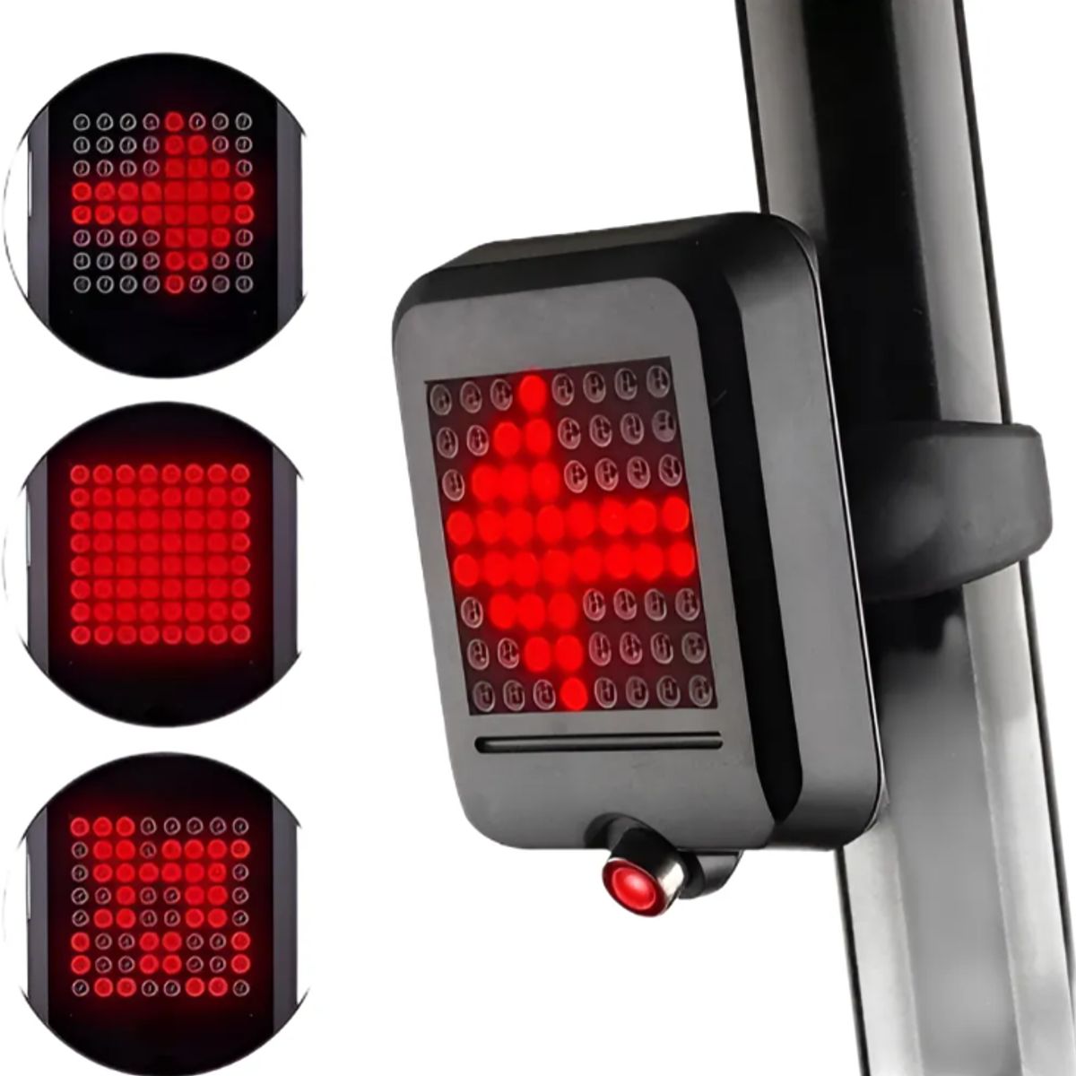GENERICO - Luz De Bicicleta Trasera Recargable Usbsensor Inteligente