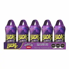 LUCAS MUECAS - Paleta Sabor Chamoy Paquete Con 10 Pz