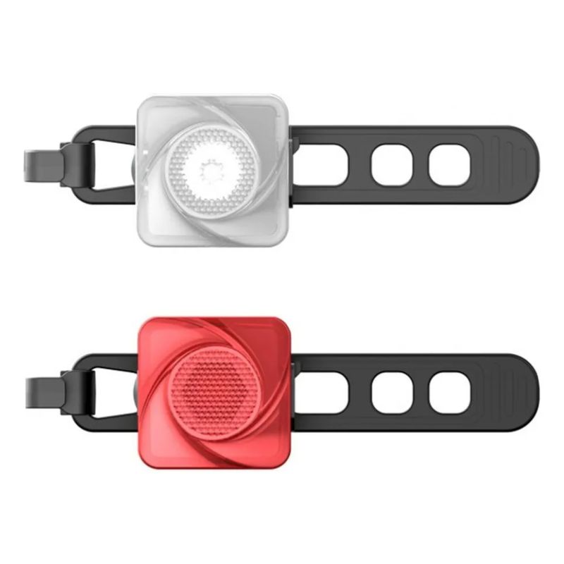 GENERICO - Set De Luces Bicicleta Usb Recargable Delantera Y Trasera