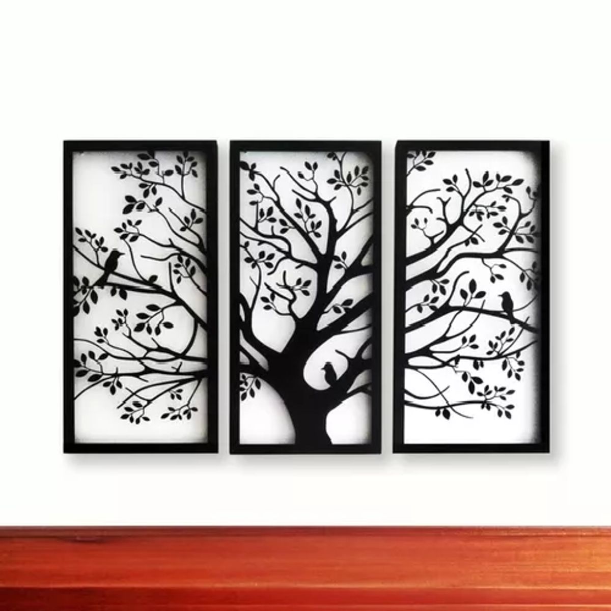 GENERICO - Cuadro decorativo tríptico de árbol de la vida