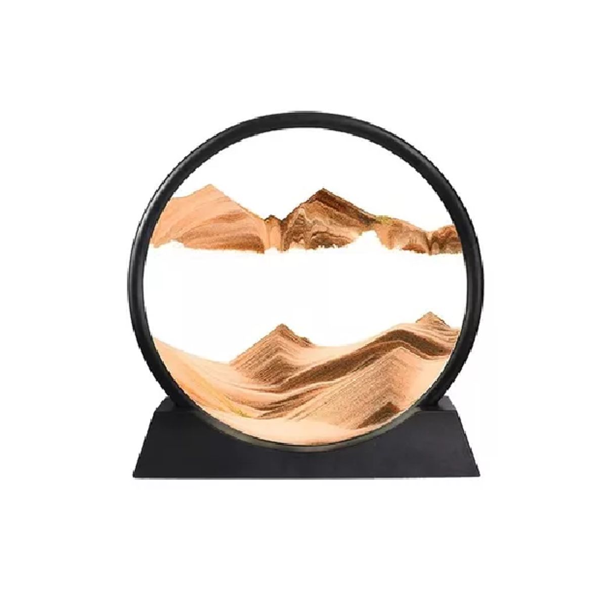 GENERICO - Decoración Arte de Arena Anti Estrés Sensorial Paisaje Naranjo