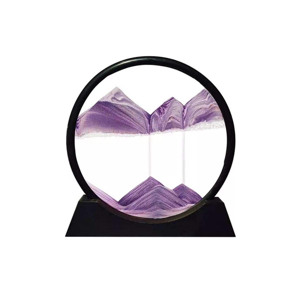 GENERICO - Decoración Arte de Arena Anti Estrés Sensorial Paisaje Violeta