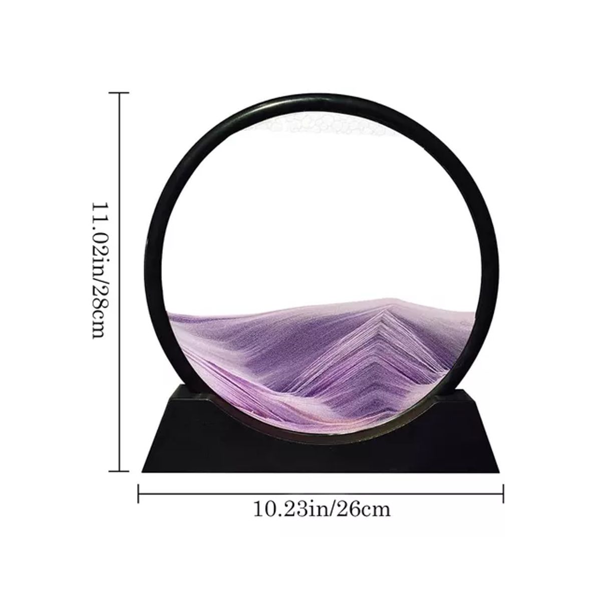 GENERICO - Decoración Arte de Arena Anti Estrés Sensorial Paisaje Violeta