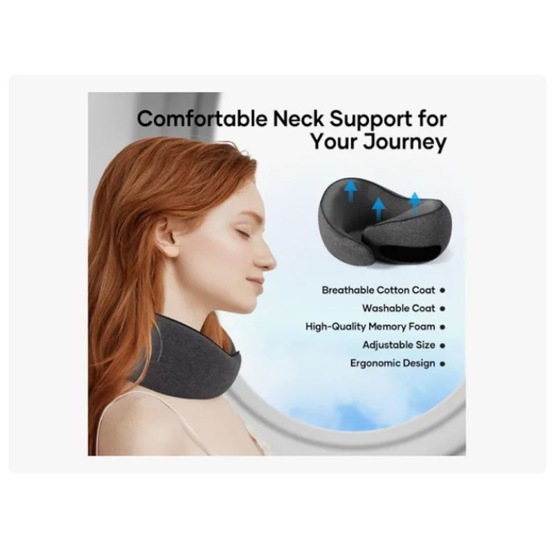 GENERICO - Almohada De Cuello Relajante Para Viaje Cojín Soporte Cómodo