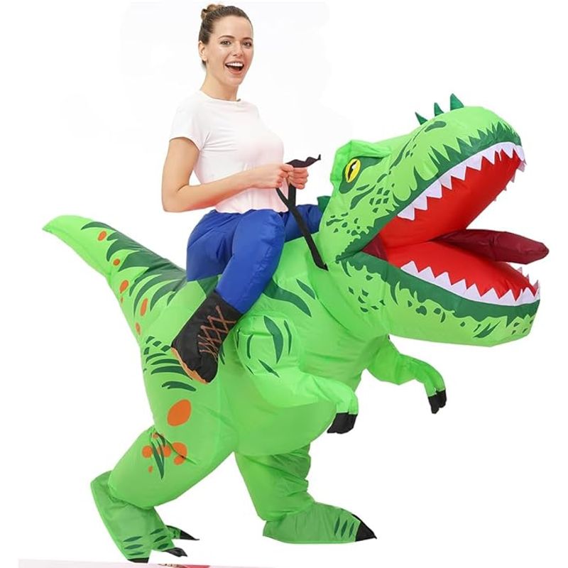 GENERICO - Disfraz Dinosaurio Inflable Adulto 160-180cm
