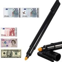 Pack 10 Plumón Lápiz Detector De Billetes Falsos Tester Pen