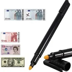 GENERICO - Pack 10 Plumón Lápiz Detector De Billetes Falsos Tester Pen