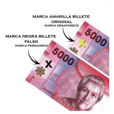 Imagen 2 del producto Pack 10 Plumón Lápiz Detector De Billetes Falsos Tester Pen