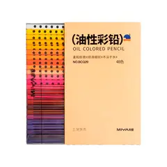 MIYA - Lápices de Color al Oleo Geometricos 48 Colores