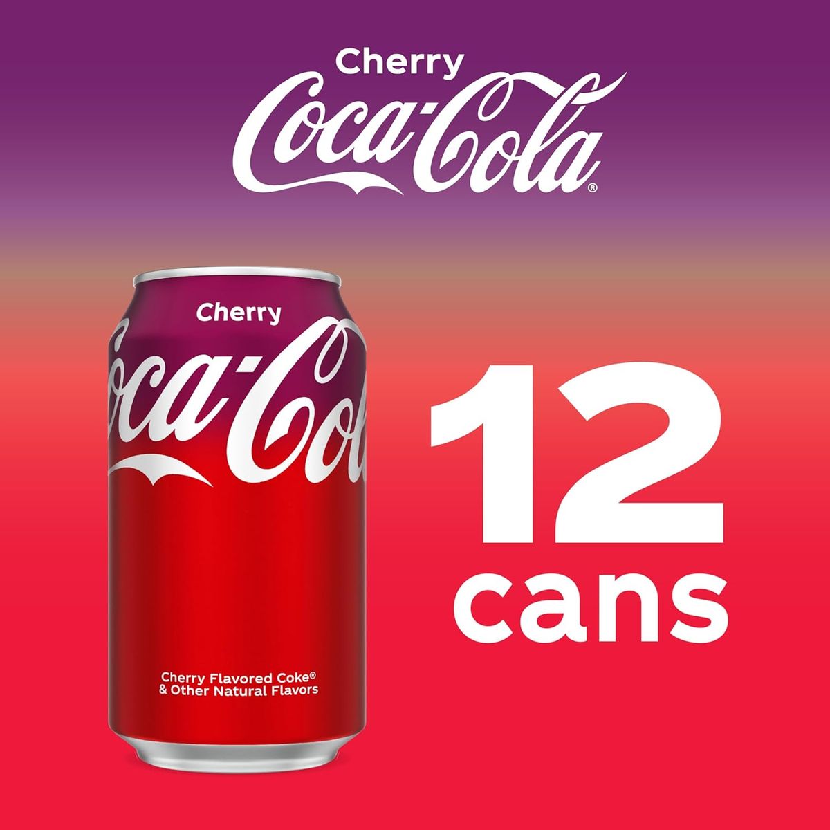 COCA COLA - Bebidas Cherry Lata Coca-Cola 12 x 355 ml Kiosclub