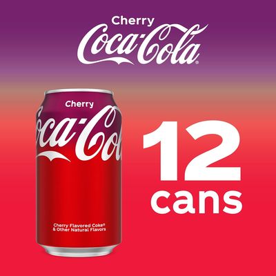 Imagen 2 del producto Bebidas Cherry Lata Coca-Cola 12 x 355 ml
