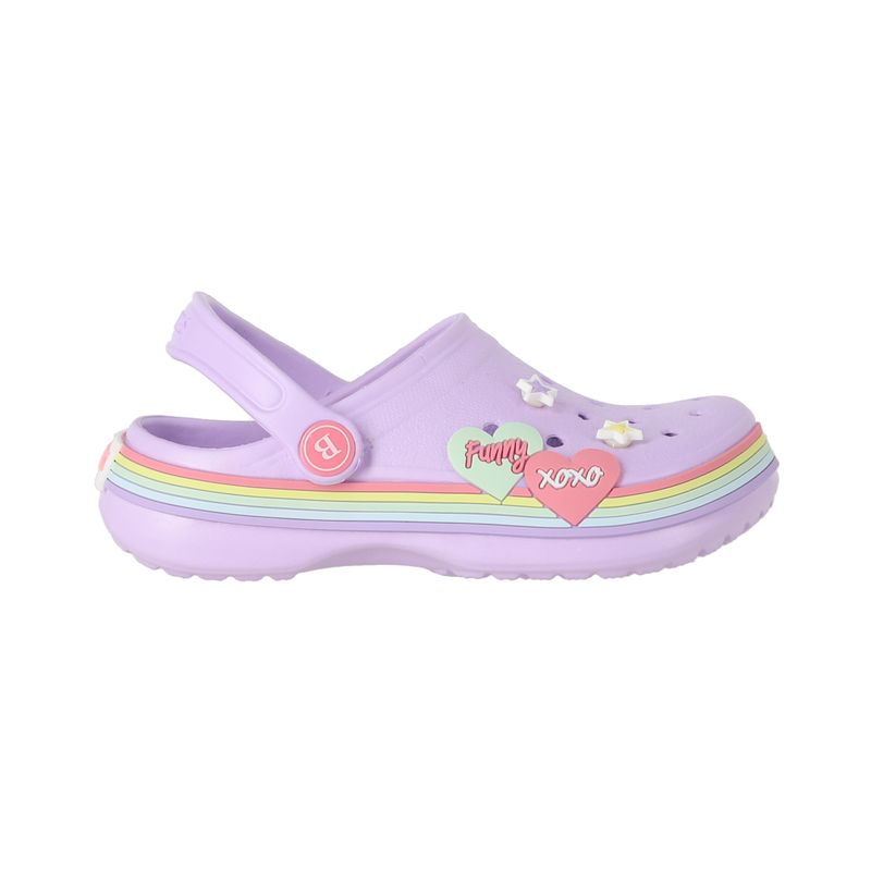 BAMERS - Zuecos Niñas Bamers Airline Special Lila