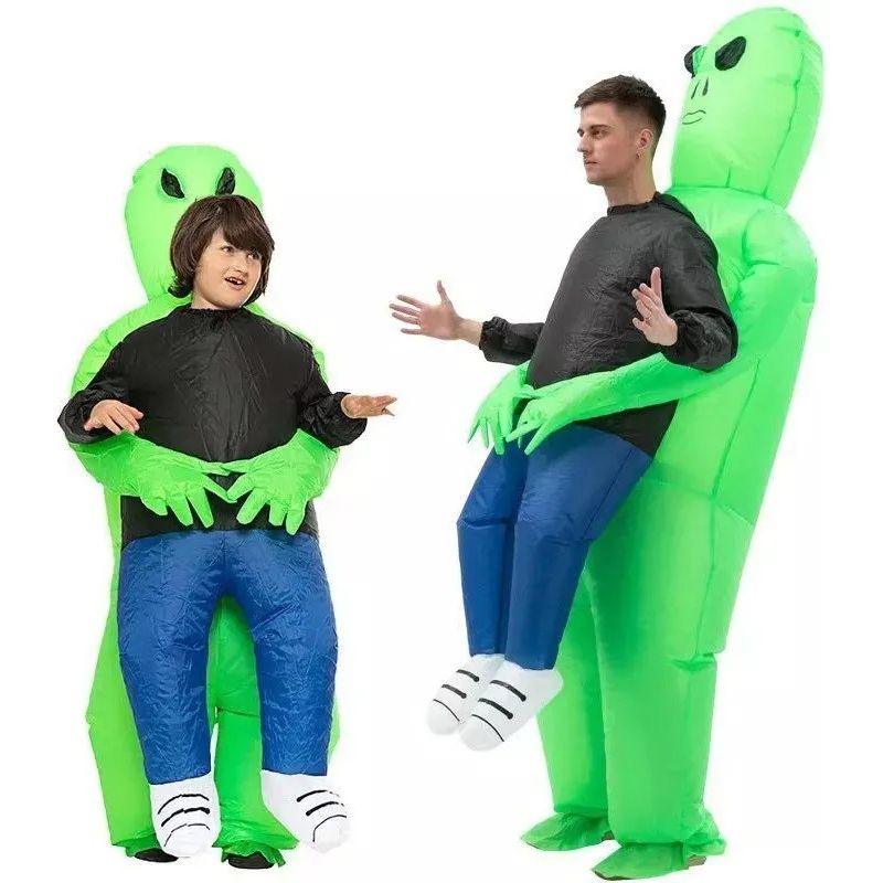 GENERICO - Disfraz Alien Inflable Adulto 160-180cm